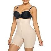 SHAPERX High-Waisted Tummy Control Shapewear for Women Seamless Zip-Up Easy-On Body Shaper Shorts Slimming Fit Underwear