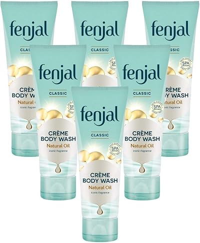 Fenjal Classic Creme Body Wash 200ml Six Pack Enriched with Jojoba Oil