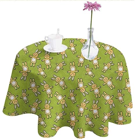Amazon アニメ 漏れ防止 ポリエステルテーブルクロス ファンタジー イラスト 黄色のドレスを着た妖精の女の子のイラスト 日本のマンガ 屋外 屋内用 黄色 ライムグリーン アイボリー D70 Inch テーブルクロス オンライン通販