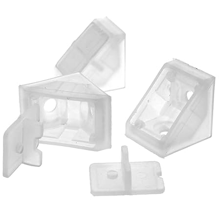 Black Plastic Corner Connecting Shelving Brackets Fixing Shelf