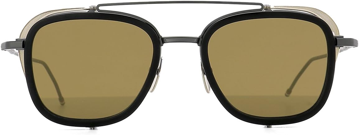 Thom Browne Men's TB808CBLKGLD51 Black Steel Sunglasses