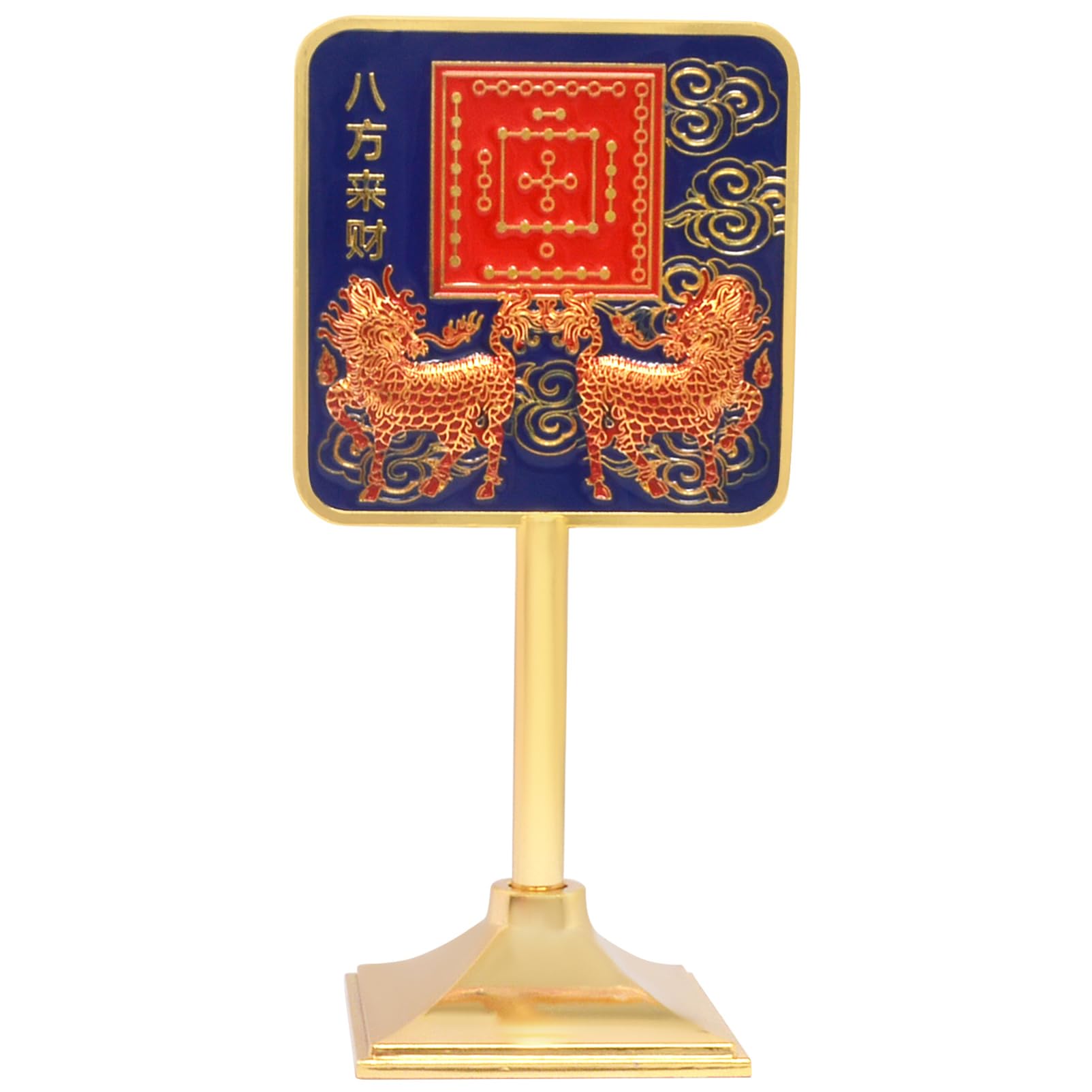 Juanxian Feng Shui Statue Ho Tu Enhancing Mirror Home Office Decor Harmony Wealth Prosperity Success Amulet New Year Gift W5516