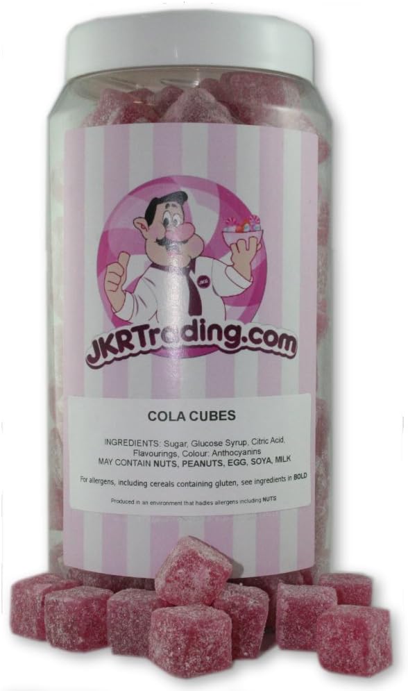 Cola Cube Sweet Jar A Gift Jar Full of Cola Cubes Kola Kubes