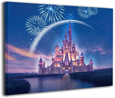 Amazon Co Jp アートフレーム ディズニー 幻お城 アートパネル 装飾画 アートポスター ポスター 枠なし 壁飾り 部屋飾り インテリア 6 30ｃｍ ホーム キッチン