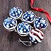 LUOEM Independence Day Hanging Balls Ornaments Patriotic Hanging Tree Balls Branches Decor Holiday Wedding Tree Decorations 6pcs