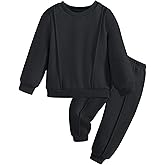 Arshiner Boys Long Sleeve Fleece Sweatshirt and Pants Set 2 Piece Fall Winter Clothes Toddler to Little Kid 2-8 Years