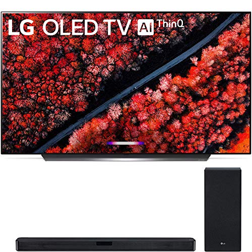 LG OLED55C9PUA 55″ C9 4K HDR Smart OLED TV w/AI ThinQ (2019 Model) with LG 420W 3.1-Channel Soundbar System DTS Virtual X (SL6Y)