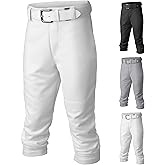 Easton Boy's PRO+ Baseball Pants | Youth Sizes | Full Length | Elastic Bottom | Multiple Colors