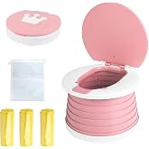 SunnySmile,Travel Potty,Car Potty for Toddler,Portable Toilet for Kids | Portable Toilet for Kids with 45 Liners,for Toddler Travel, Camping, Foldable, Indoor/Outdoor Use