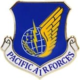 US Air Force Pacific Air Command Shield Lapel Pin