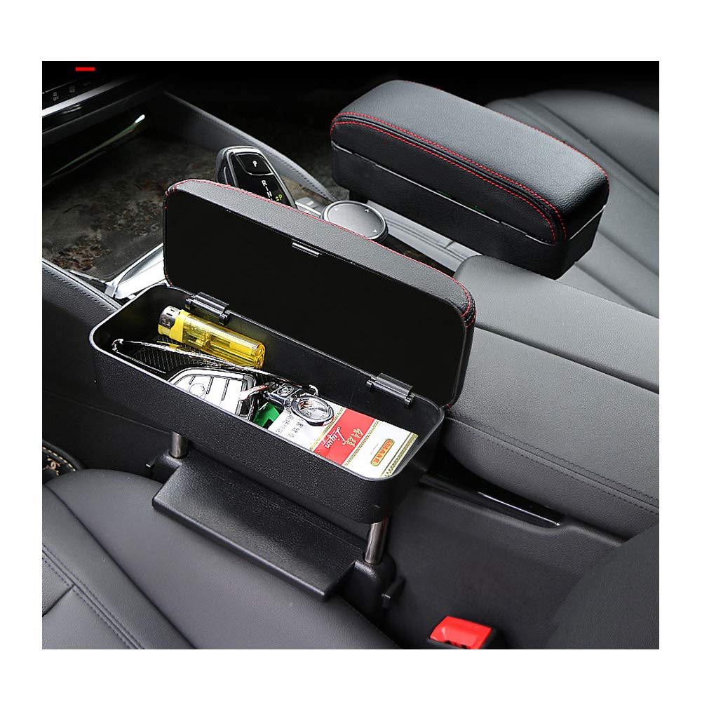 LFOTPP 3008 5008 GT SUV Car Leather Armrest with Storage box, Adjustable Centre Console Holder Organizer Container