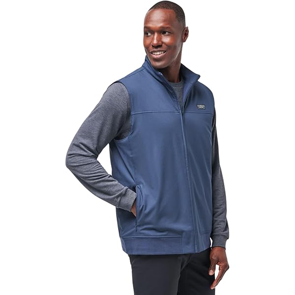 TravisMathew Men's Top of the Line Vest (XX-Large, Heather Sleet