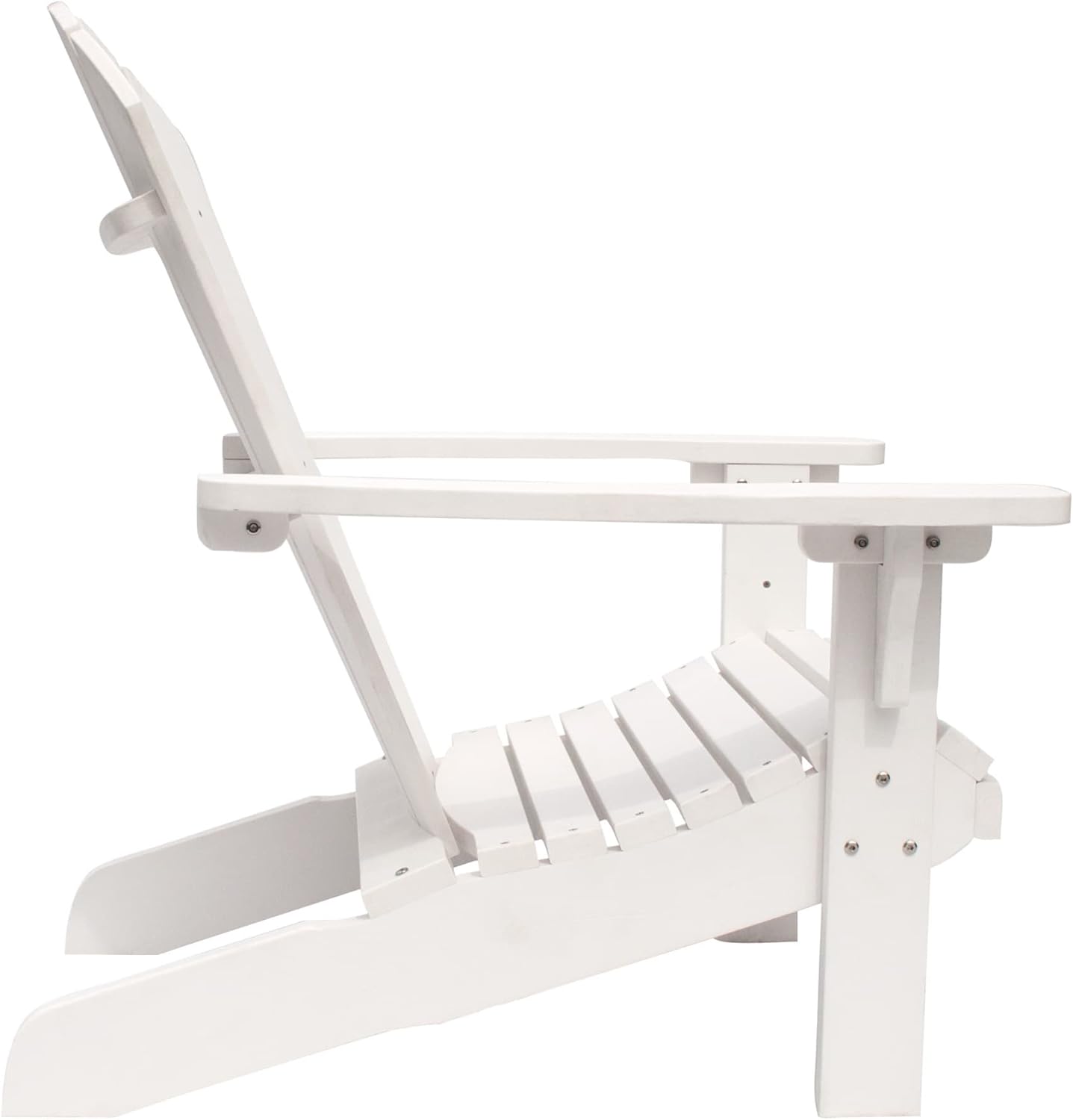 Shine Company 7618WT Royal Palm Adirondack Chair, White : Garden & Outdoor