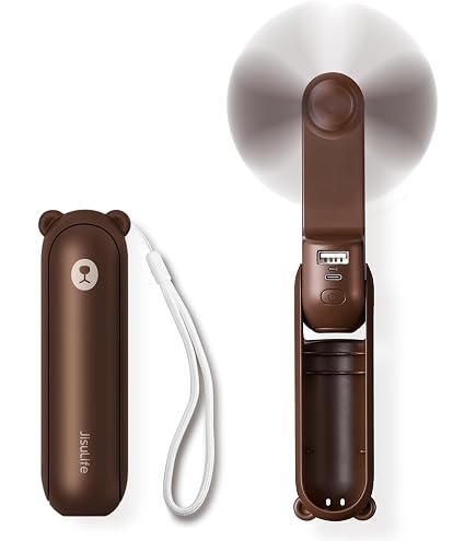 Ventilateur Portable 3 En 1 USB Rechargeable - Avec Lampe Torche & Power Bank - Pliable, 3 Vitesses - Idéal Voyage & Bureau
