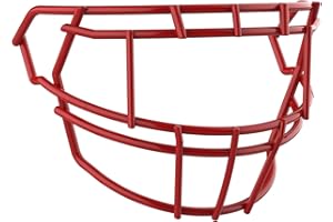 Schutt F7 EGOP II-DW-NB-VC Football Facemask, Scarlet, Carbon Steel