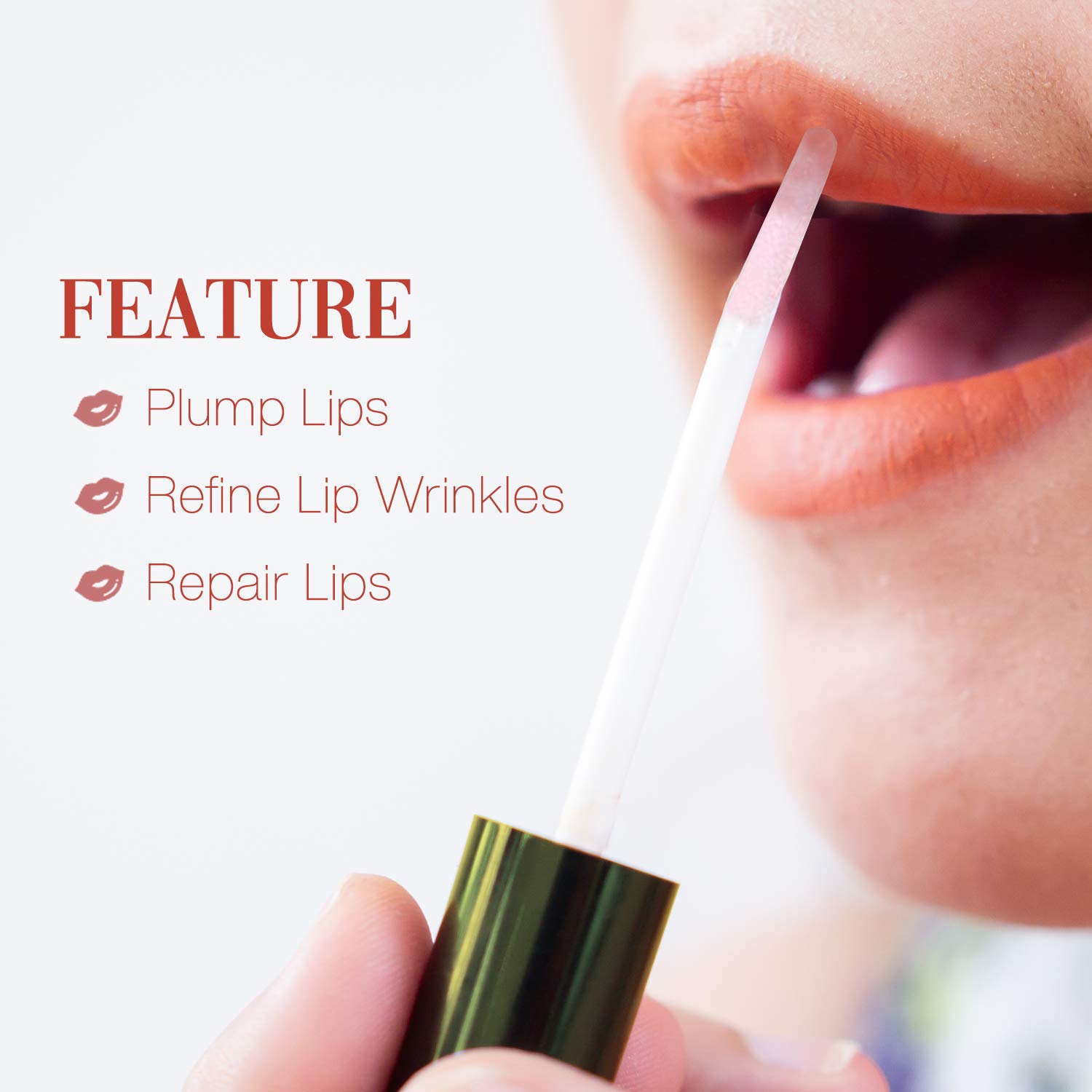 Lip Plumper, Natural Lip Enhancer, Lip Care Serum, Moisturizing Transparent Lip Oil, Lip Plumper Fuller & Hydrated Beauty Lips, Latorice (Strong): Beauty