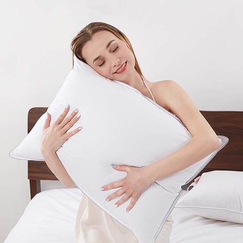 Amazon Feather Like Pillows HOMBYS Goose Feather Down Bed Pillows