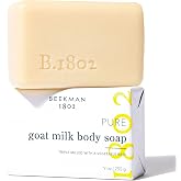 Beekman 1802 Goat Milk Soap, Fragrance Free, 9 oz | Moisturizing Hand &amp; Body Soap Bar with Shea Butter &amp; Botanical Oils, Triple-Milled, Non-Drying, Made for Sensitive Skin