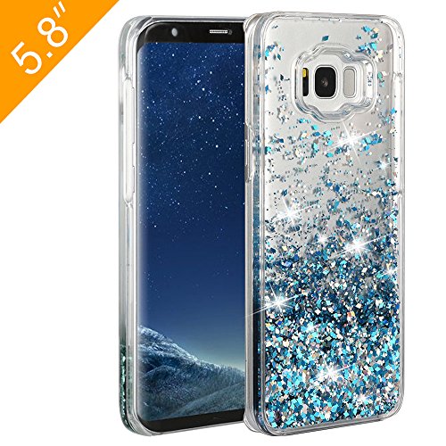 Galaxy s8 case, ruky galaxy s8 glitter flowing liquid f…