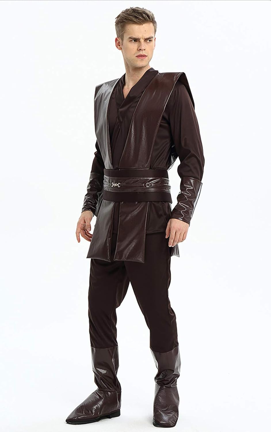 Amazon S C Live スターウォーズコスチューム 大人 メンズ 男性 アナキンスカイウォーカーコスプレ5点セット ローブ付 ベルト付 ブーツカバー付 アナキンコス アナキン仮装 アナキン衣装 19ディズニー映画 スター ウォーズ スカイウォーカーの夜明け コスプレ スター