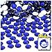 The Crafts Outlet 144-Piece Flat Back Round Rhinestones, 8mm, Royal Blue