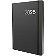 Collins Legacy 2025 Planner - A5 Week To View Diary - Black - (CL53.99-25) - Professional Weekly Planner with Soft Touch Cover