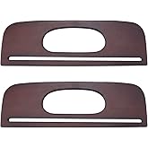 WADORN 2pcs Wooden Bag Handles, 11.5 inch Wooden Rectangle Purse Handle Handbag Handle Replacement DIY Crocheted Bag Handle for Beach Bag Straw Bag Canvas Bag (Brown)
