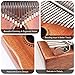 Kalimba 17 Keys Thumb Piano, Easy to Learn Portable Musical Instrument Gifts for Kids Adult Beginners with Tuning Hammer and Study Instruction. Known as Mbira, Wood Finger Piano