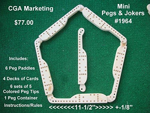 Home Entertainment Pegs n Jokers 6 Player by CGA 1941A-6