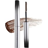 JUDYDOLL Feather Lash Iron Mascara -Serum, Primer, Topcoat 3-in-1, Dual-Wing Brush for Clump-Free Length & Volume, Lash Care with Squalane, Waterproof & Smudge-Proof, Suitable for all Types (Brown)
