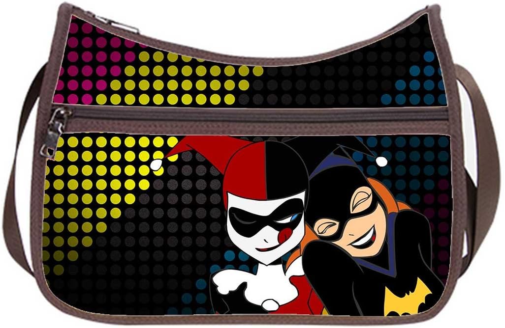 Female Hobo Handbgas Shoulder Bags with Harley Quinn and The Joker Pattern.