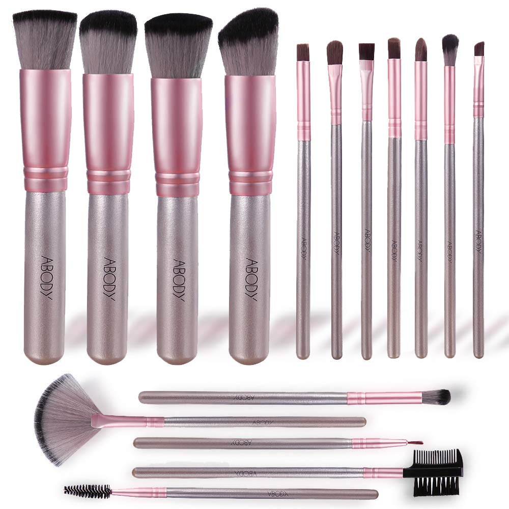 16 brochas de maquillaje