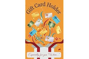 Gift Card Holder: Personalize this Themed Booklet by Adding Twelve Retail Store Cards. A Unique Present to Celebrate Any Moment or Event.
