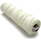 528 Foot Spool - Size #2/0-100% Cotton Square Braid Candle Wick - Unprimed and Lead-Free - Made in the USA