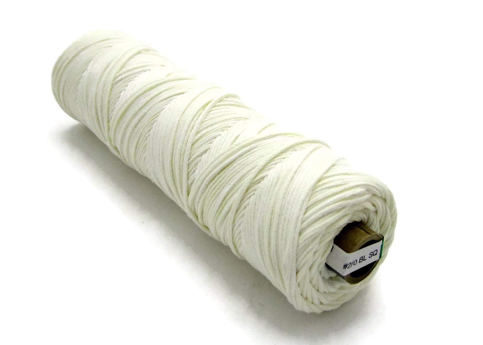 528 Foot Spool 2/0 Cotton Square Braid Candle Wick 100 Cotton
