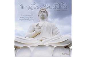 Timeless Buddha | 2024 12 x 24 Inch Monthly Square Wall Calendar | Brush Dance | Inspiration Thailand Peace