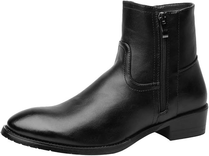 Amazon Aorku 大きいサイズ メンズ ブーツ メンズブーツ ショートブーツ ワークブーツ サイドジッパー フォーマル 黒 靴 メンズシューズ ビジネス ビジネスブーツ 紳士靴 カジュアル エンジニアブーツ サイドジップ ウォーキング 防水 Aorku ブーツ