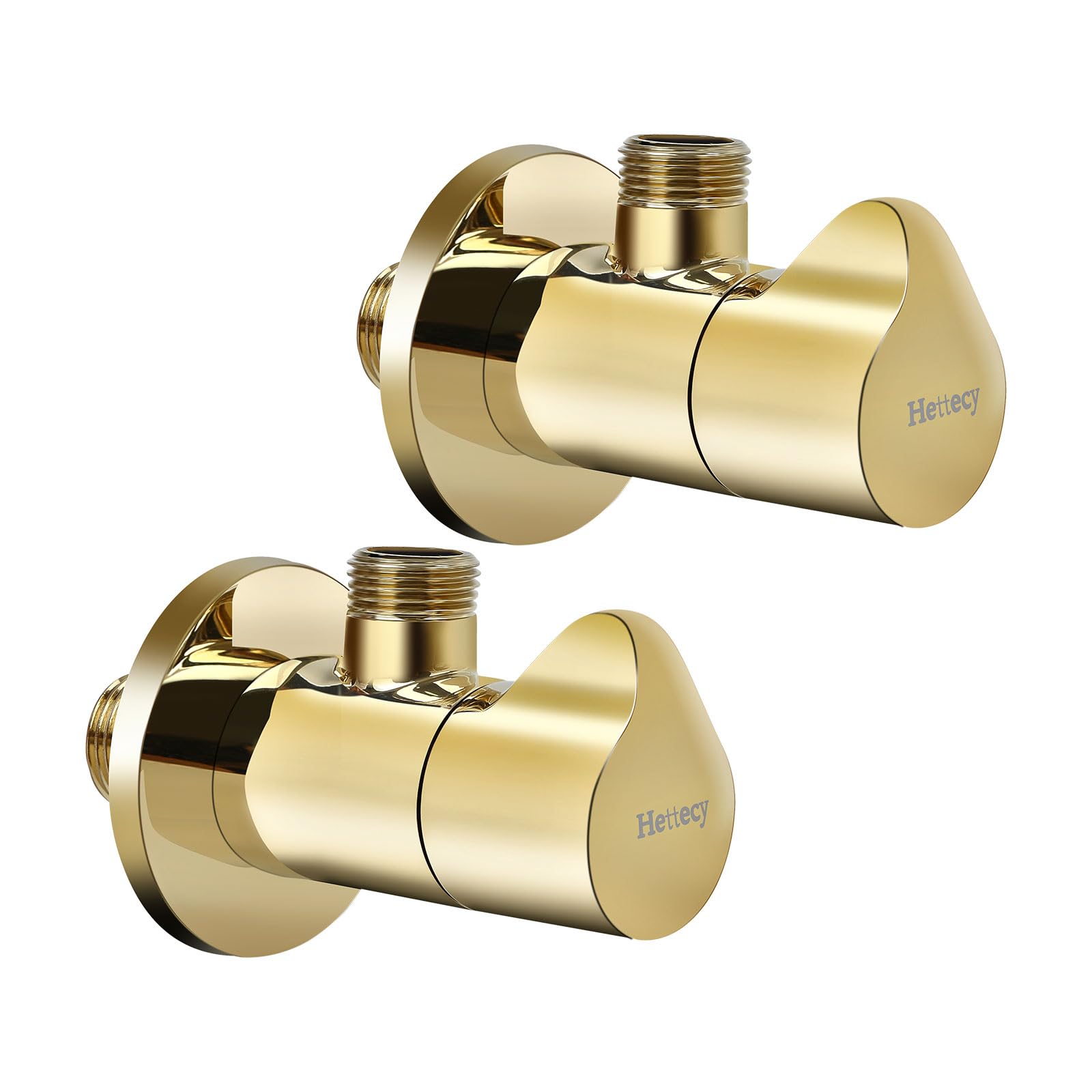 Photo 1 of Angle Valve 1/2 Inch Inlet x 3/8 Inch Outlet 1/4 Quarter Turn Handle Angle Stop Water Shut Off Valve for Water Pipes for Faucet/Toilet Valve National (American) Pipe Thread