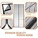 Magnetic Screen Door, Heavy Duty Mesh & Velcro Fits Doors Up to 34