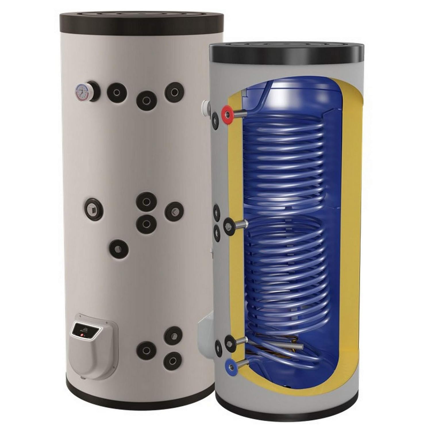 150 200 300 500 750 1000 L Liter kombinierter Warmwasserspeicher mit 2 Wärmetauschern und 3 9 12 150 200 300 500 750 1000 L Liter kombinierter Warmwasserspeicher mit 2 Wärmetauschern und 3 9 12