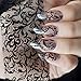 Pern Vines Pattern Nail Art Foil Sticker Glue Transfer Black Lace Nail Decal Roll in Clear Jar 1 meter NO GLUE 225