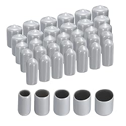 uxcell 50pcs Round Rubber End Caps Protective Caps