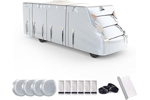 SELIMON 300D Top Class C RV Cover with Waterproof PU Coating Rip-Resistent & Anti-UV Winter Camper Cover Fits 29' to 32' Motorhome