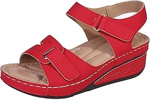 Lausiuoe Orthopedic Sandals For Women Elegant Comfortable Dressy Casual Summer Arch Support Orthotic Slides Walking Shoes