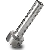 Larcele 48mm Universal Motorcycle Exhaust Silencer Adjustable Removable Motorcycle Exhaust Muffler XSQ-03 (Silver)
