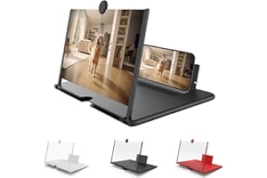 Screen Magnifier Version, Screen Magnifier for Cell Phone, mobile phone magnifier screen, 10/12 Inches Foldable Phones Stand 