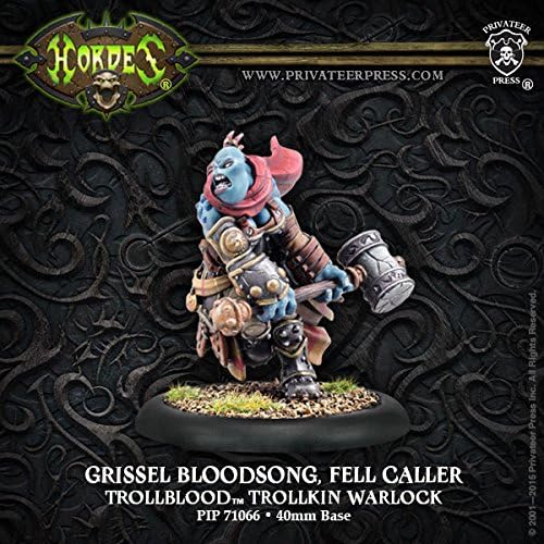 Hordes: Trollblood Grissel Bloodsong, Fell Caller Trollkin Warlock (Resculpt)