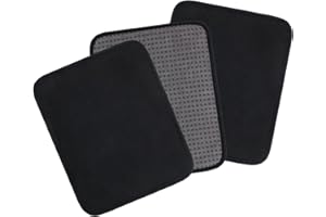 Anglecai 2&3&4P Bowling Ball Towel, 10 × 8 Inch Microfiber Bowling Ball Cleaner Towel to Wipe Off Ball Bowling Pad Towel with Easy Grip Dots Bowling Ball Shammy Pad to Improve Grip and Precision