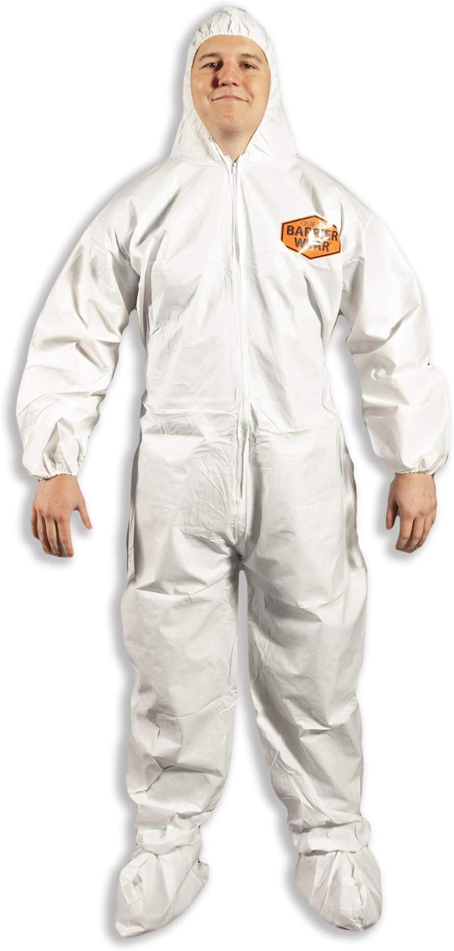 Quest Barrierwear Disposable Coveralls for Men and Women - Protective Hazmat Suit