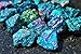 Zenergy Gems 20 (Twenty) AAA Grade Charged 700cts (142g = 5 Ounces) Baby Peacock ORE Chalcopyrite Crystals [Detailed Metaphysical Info Card & Gift-Boxed] &Selenite Puffy Heart